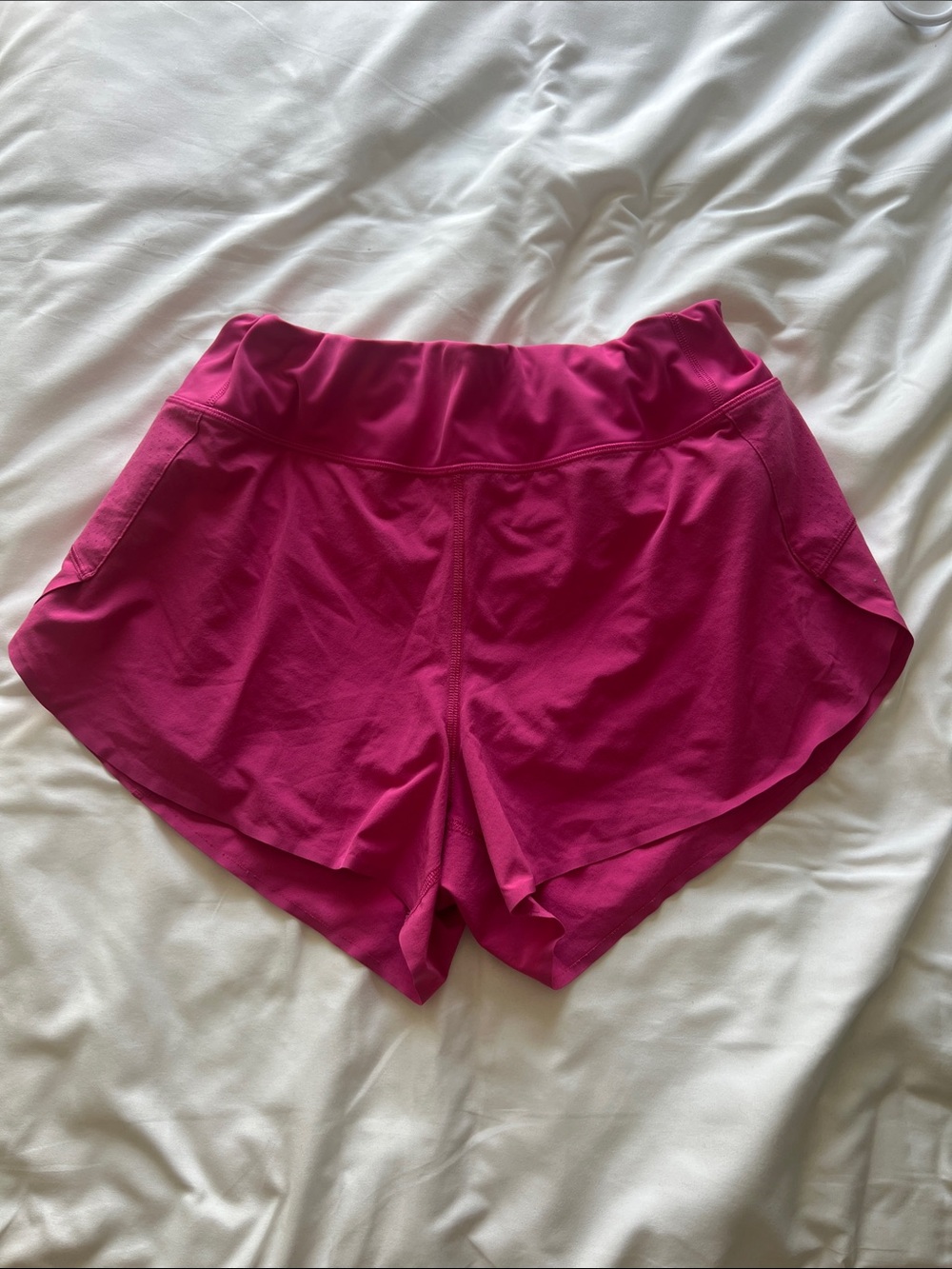 Athleta Fuchsia Athletic Shorts with Side Pockets